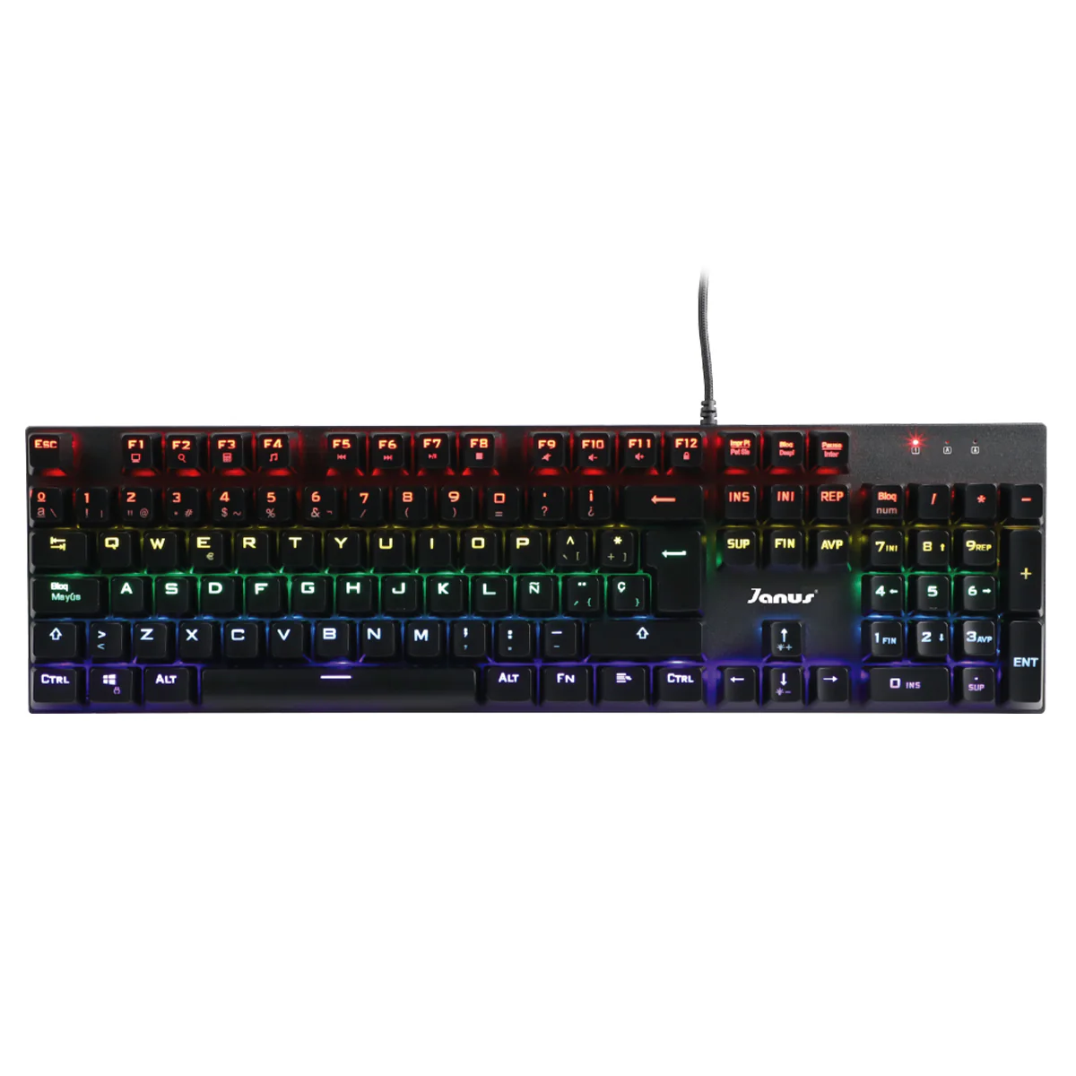 COMBO TECLADO+MOUSE GAMER JANUS ALÀMBRICO MECÁNICO RETRO ILUMINADO KY-MK07+KY-M986 - Image 3