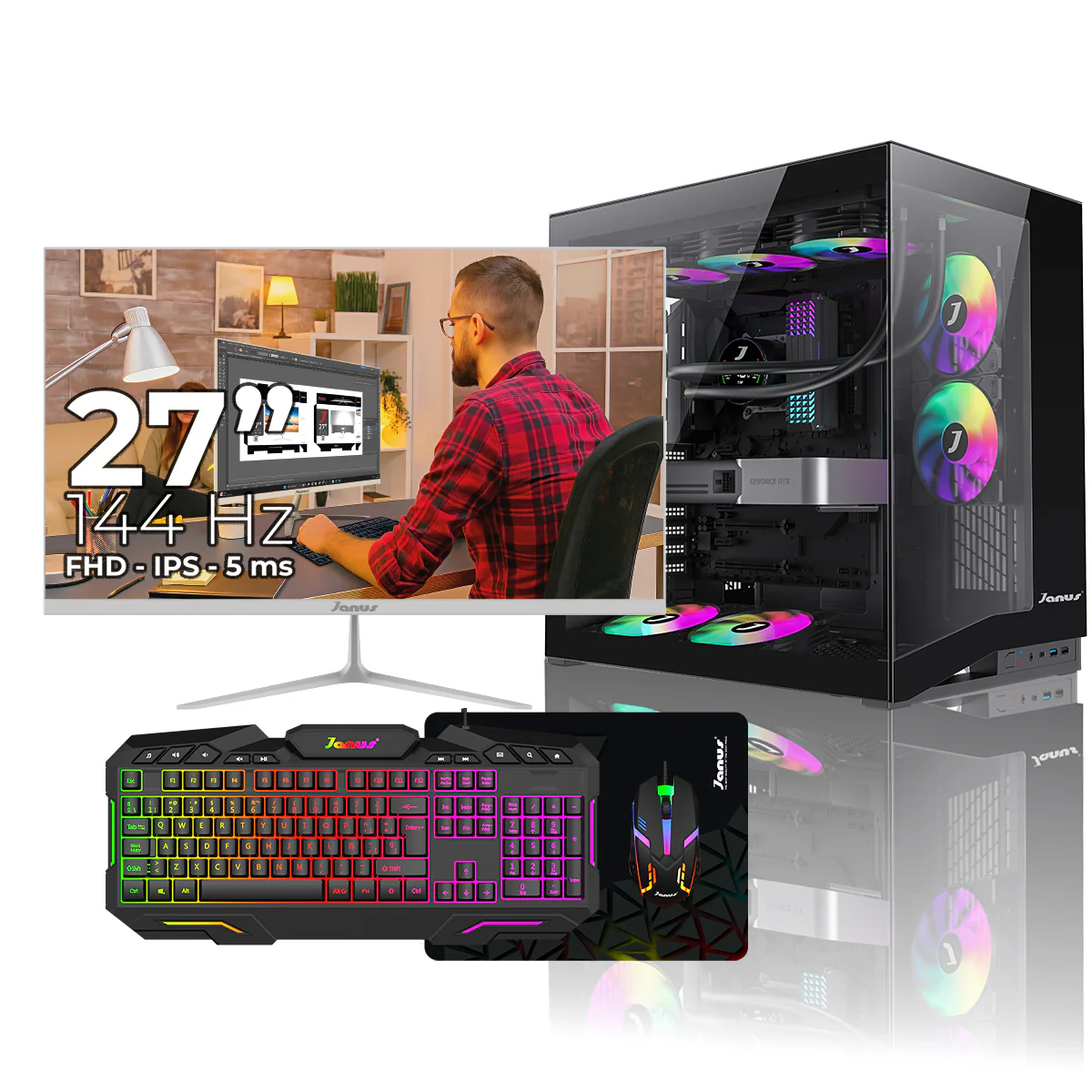 Computador de Escritorio Janus INTEL CORE I5 12400 Memoria RAM 16GB SSD 512GB M.2 Board B760M-C/D4 Fuente Janus 850W + 80 GOLD - Image 5