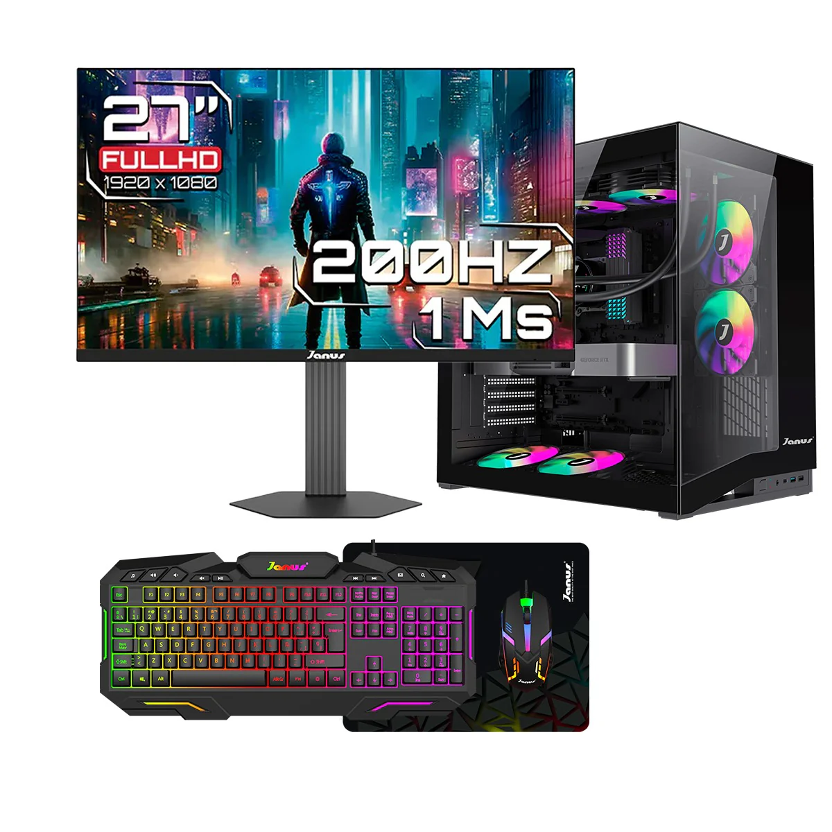 Computador de Escritorio Janus INTEL CORE I5 12400 Memoria RAM 16GB SSD 512GB M.2 Board B760M-C/D4 Fuente Janus 850W + 80 GOLD - Image 6