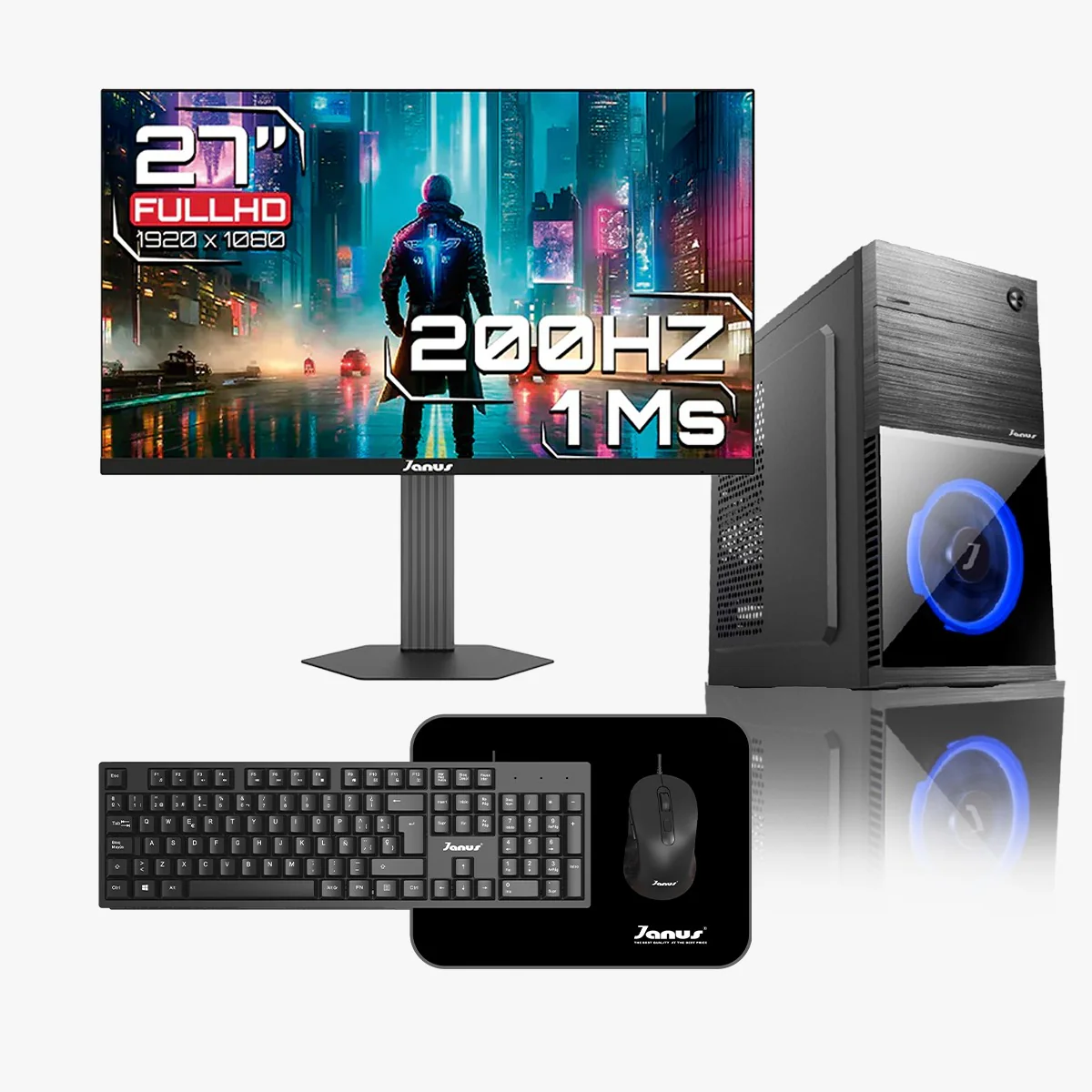 Computador de Escritorio Janus AMD RYZEN 3 3200G Memoria RAM 8GB SSD 512GB SATA Board B450M Fuente Janus 400W - Image 6