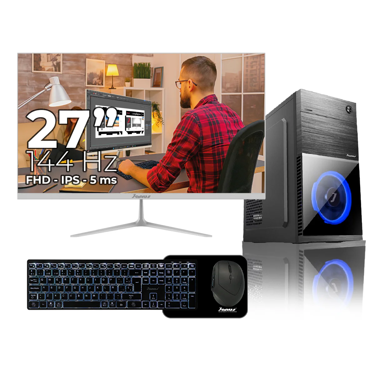 Computador de Escritorio Janus INTEL CORE I5 10400T Memoria RAM 16GB SSD 1TB SATA   Board H470M-HVS    Fuente Janus 400W - Image 5