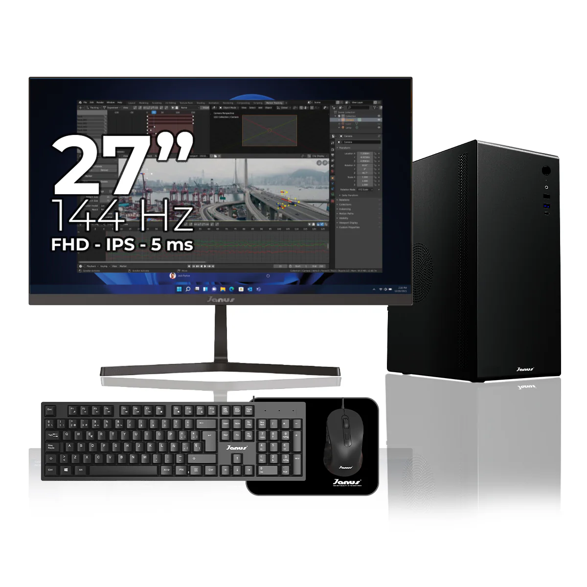 Computador de Escritorio Janus AMD RYZEN 7 5700G Memoria RAM 16GB SSD 2TB SATA Board A520M Fuente Janus 400W - Image 4