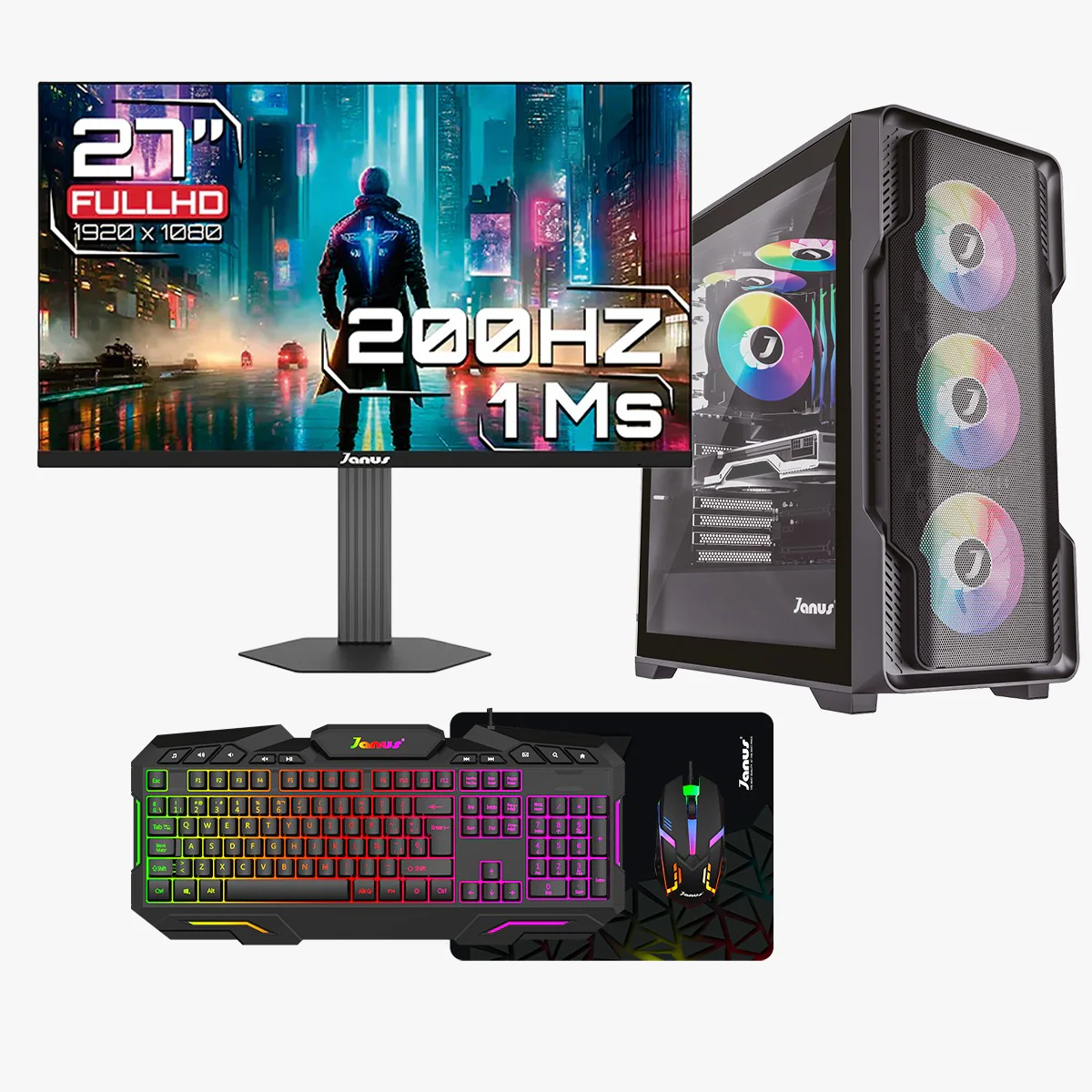 Computador Gamer Janus AMD RYZEN 5 8600G MEMORIA RAM 16GB RGB DDR5 SSD 512GB M.2 Board B650M-HDV FUENTE Janus 650W 80 PLUS BRONZE - Image 6