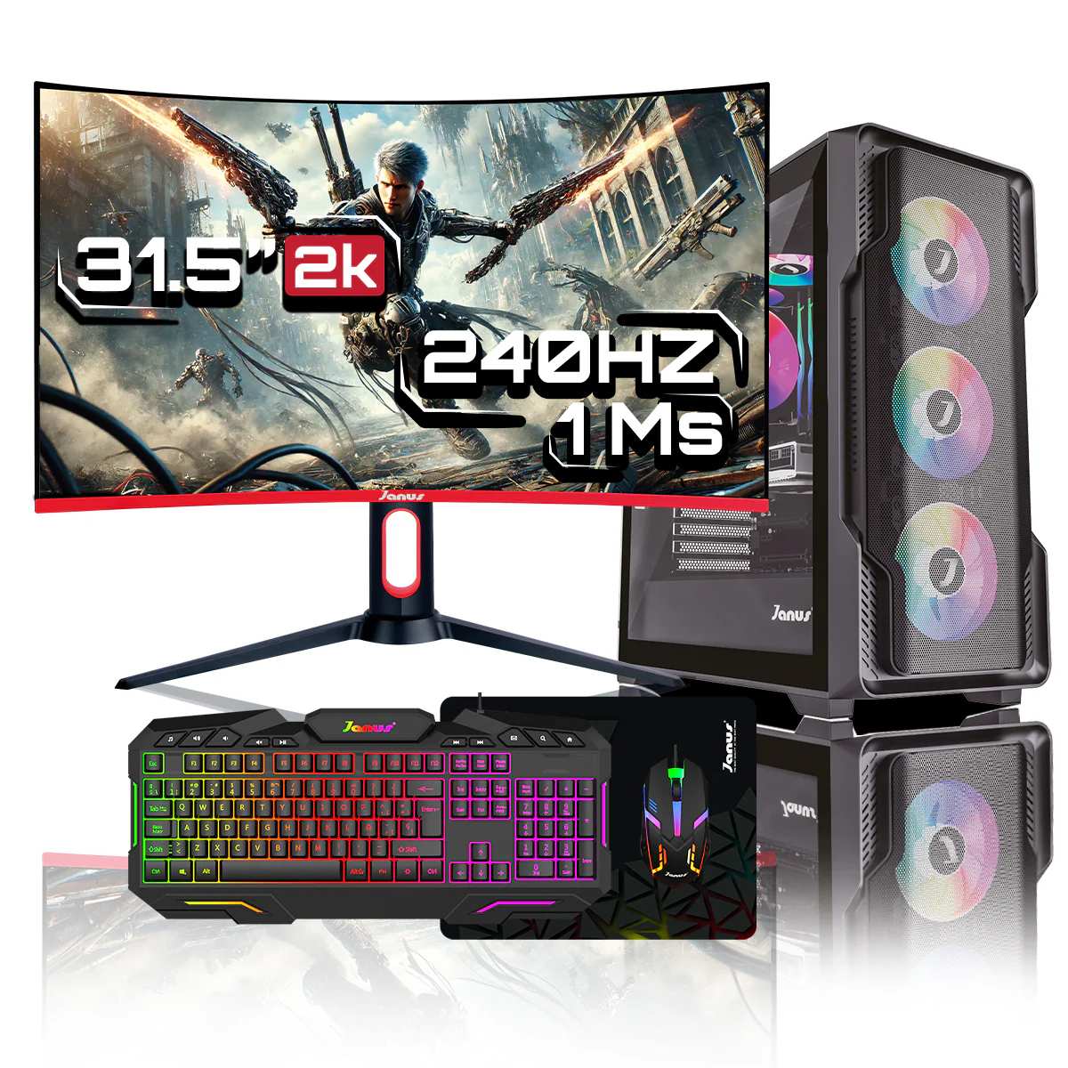 Computador Gamer Janus AMD RYZEN 5 8600G MEMORIA RAM 16GB RGB DDR5 SSD 512GB M.2 Board B650M-HDV FUENTE Janus 650W 80 PLUS BRONZE - Image 7