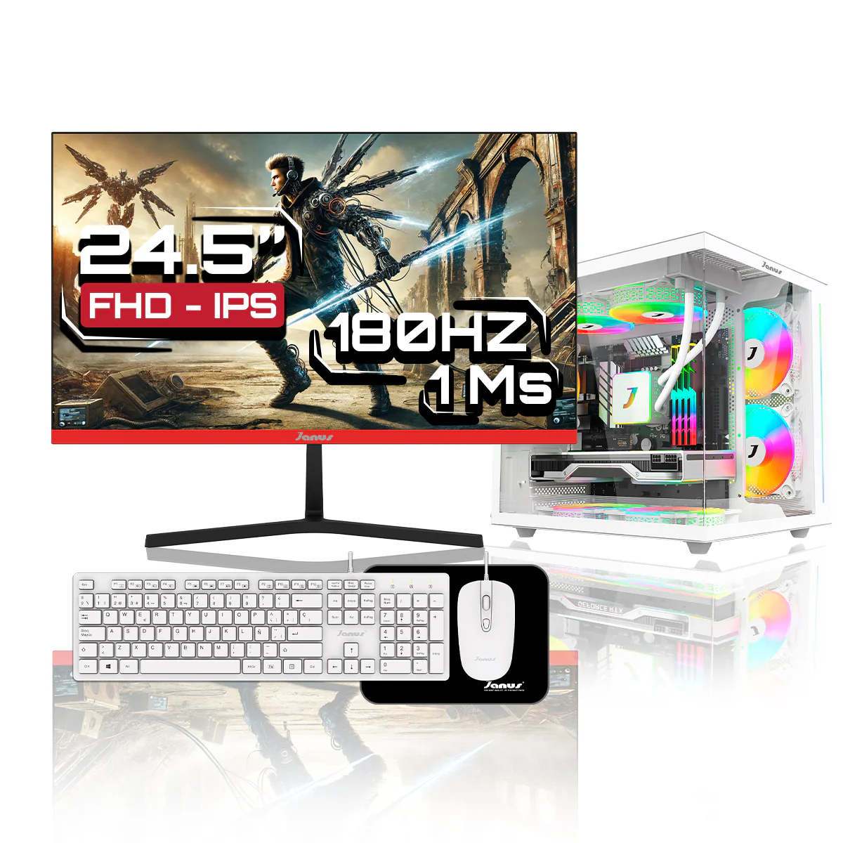Computador Gamer Janus INTEL CORE I5 14400 MEMORIA RAM 16GB SSD 512GB M.2 Board H610M FUENTE Janus 650W 80 PLUS BRONZE - Image 3