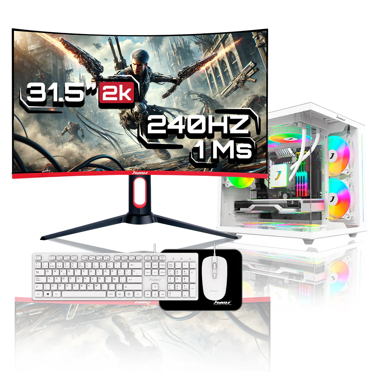 Computador Gamer Janus INTEL CORE I5 14400 MEMORIA RAM 16GB SSD 512GB M.2 Board H610M FUENTE Janus 650W 80 PLUS BRONZE - Image 7