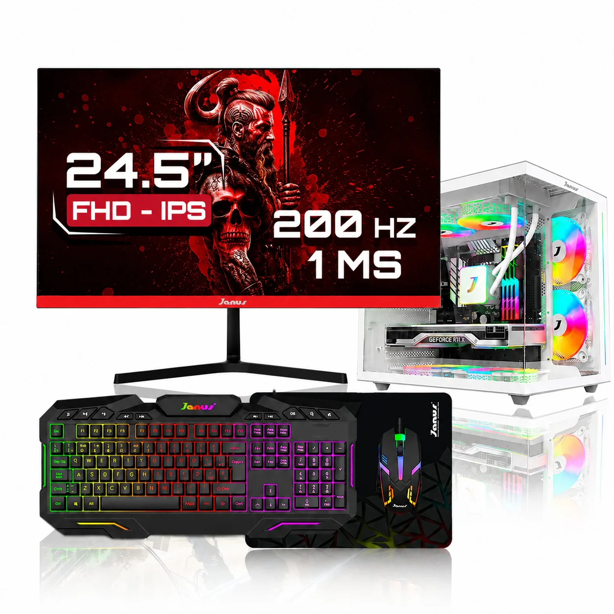 Computador Gamer Janus Amd Ryzen 5 4655G Memoria Ram 16Gb Rgb Ssd 1Tb M.2   Board A520M    Fuente Janus 400W - Image 3