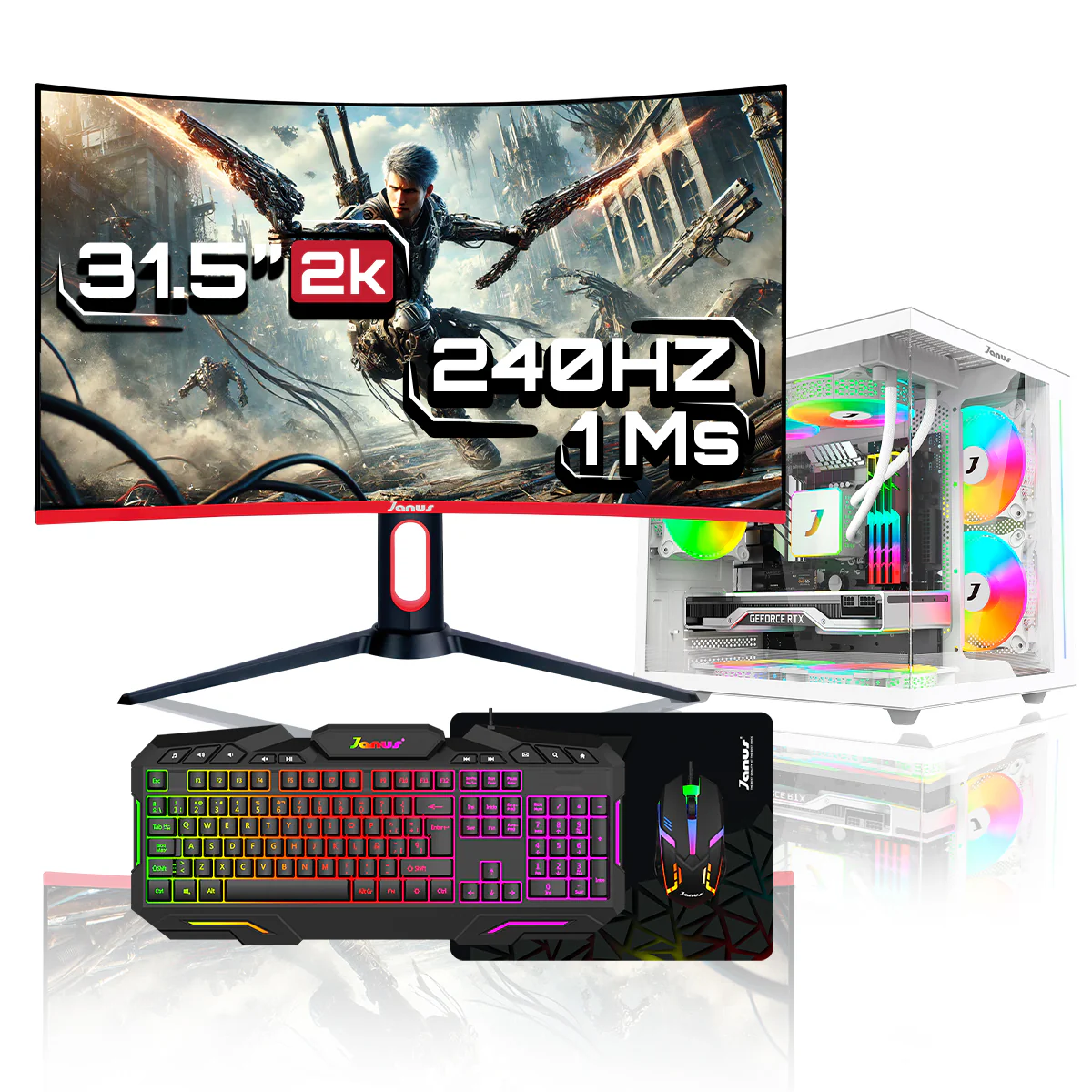Computador Gamer Janus Amd Ryzen 5 4655G Memoria Ram 16Gb Rgb Ssd 1Tb M.2   Board A520M    Fuente Janus 400W - Image 7