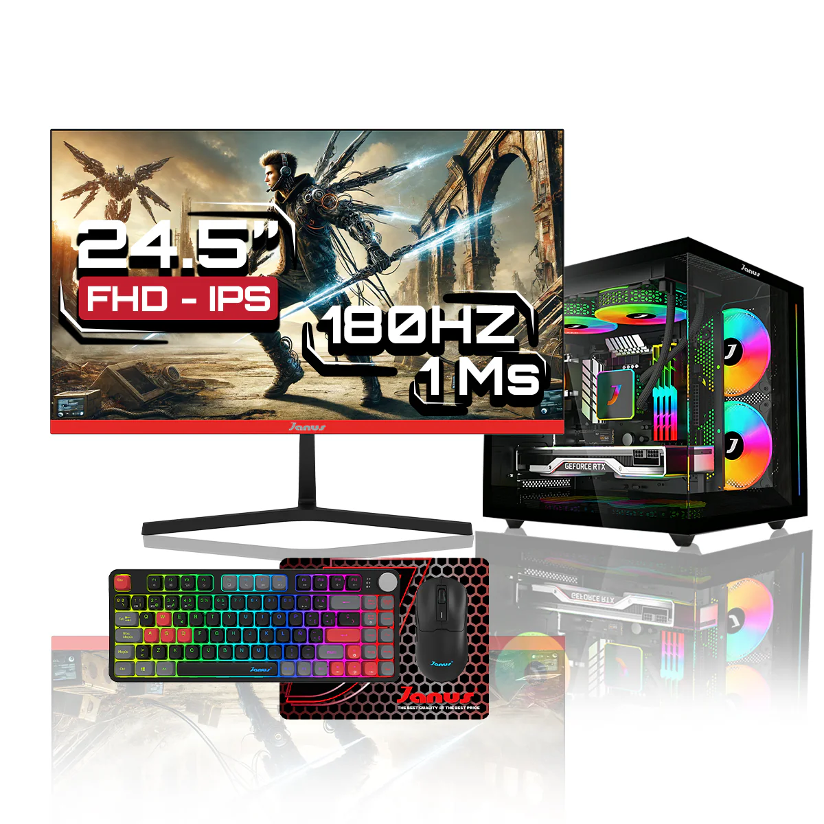 Computador Gamer Janus INTEL CORE I5 12400F MEMORIA RAM 16GB RGB SSD 512GB M.2 RTX 3050 Board H610M FUENTE Janus 400W - Image 3