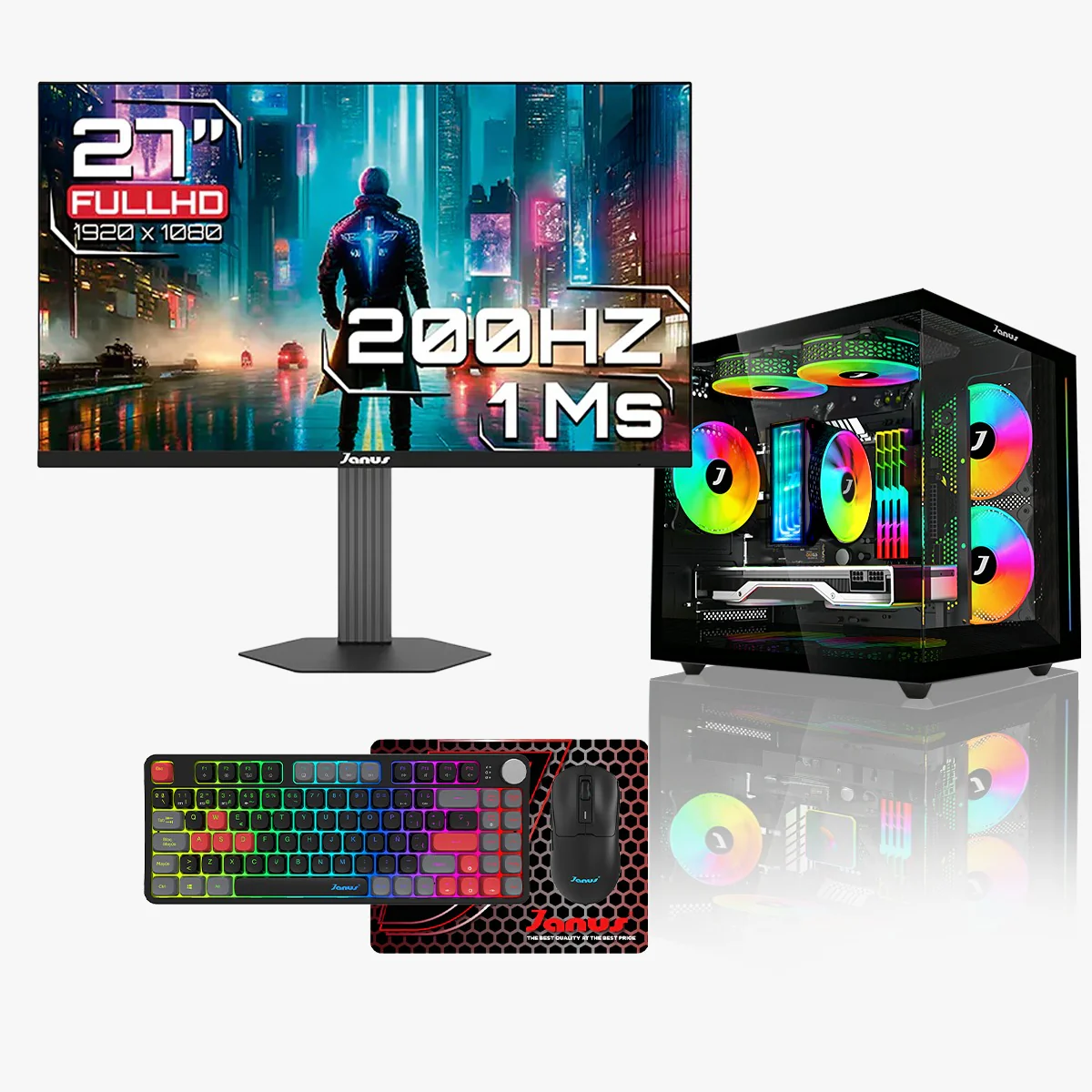 Computador Gamer Janus INTEL CORE I5 12400F MEMORIA RAM 16GB RGB SSD 512GB M.2 RTX 3050 Board H610M FUENTE Janus 400W - Image 6