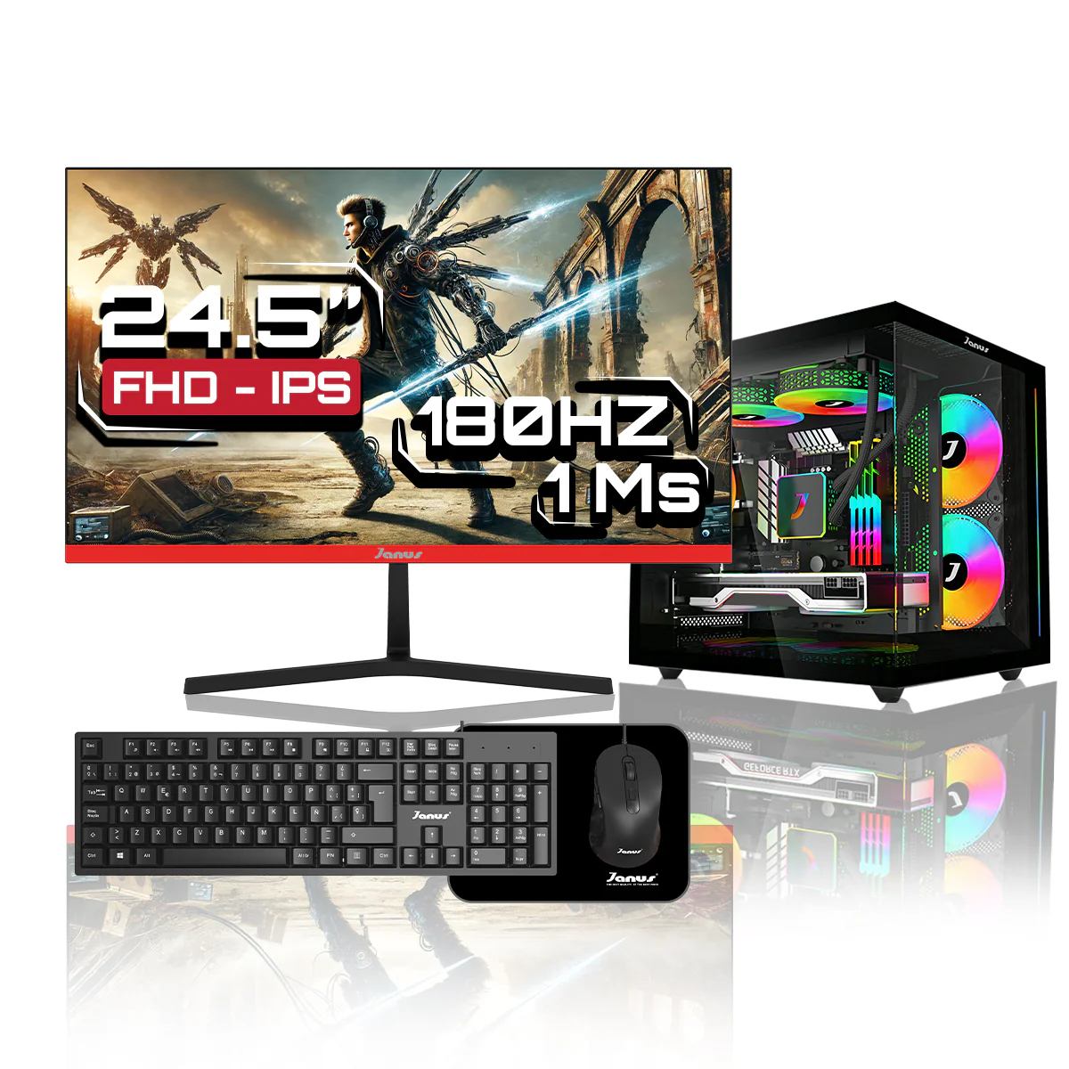 Computador Gamer Janus AMD RYZEN 5 5600GT MEMORIA RAM 16GB SSD 512GB M.2 Board A520M FUENTE Janus 400W - Image 3