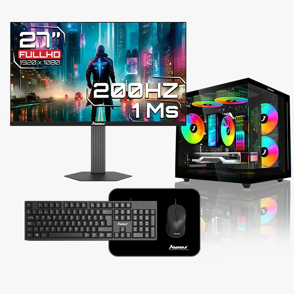Computador Gamer Janus AMD RYZEN 5 5600GT MEMORIA RAM 16GB SSD 512GB M.2 Board A520M FUENTE Janus 400W - Image 6
