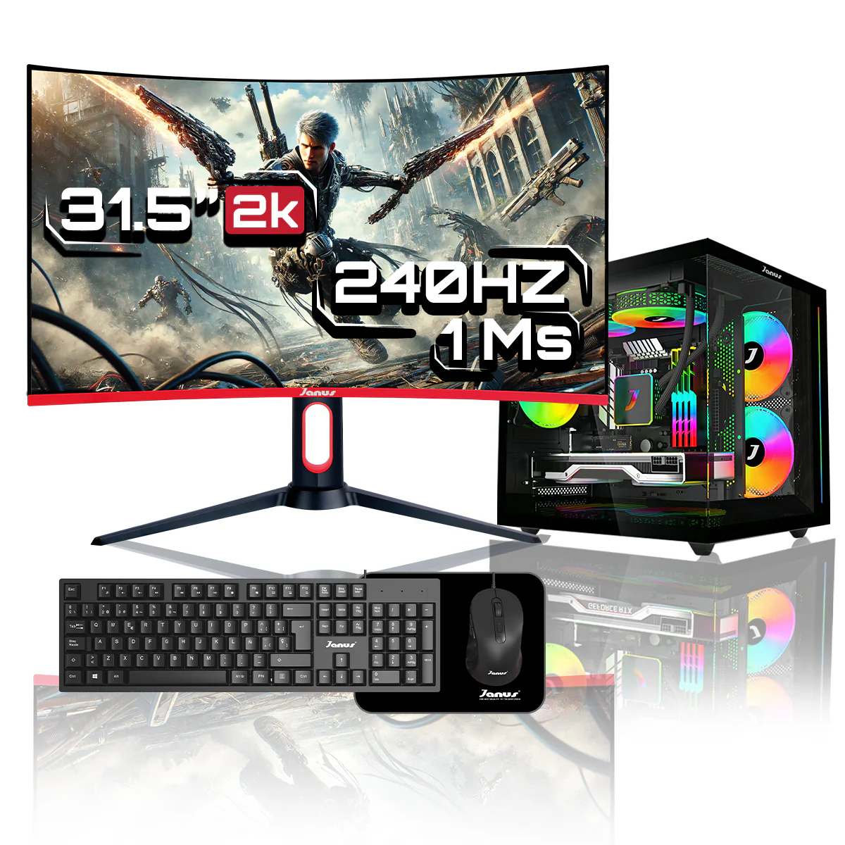 Computador Gamer Janus AMD RYZEN 5 5600GT MEMORIA RAM 16GB SSD 512GB M.2 Board A520M FUENTE Janus 400W - Image 7
