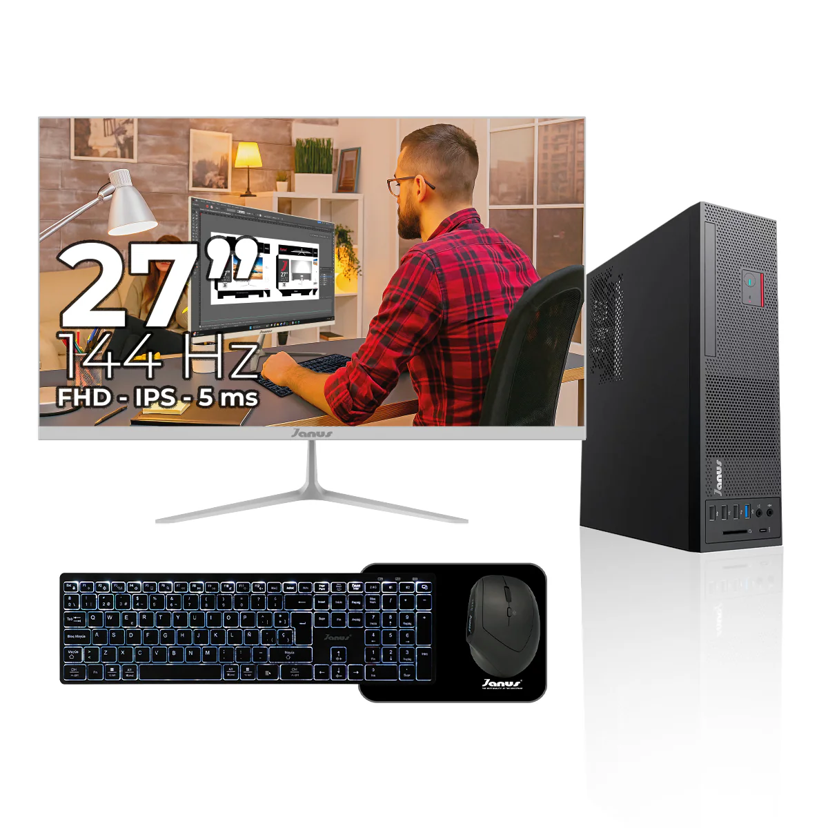 Workstation Janus INTEL CORE I5 12400 MEMORIA RAM 16GB SSD 512GB SATA Board H610M-A PRO FUENTE Janus 200W - Image 5